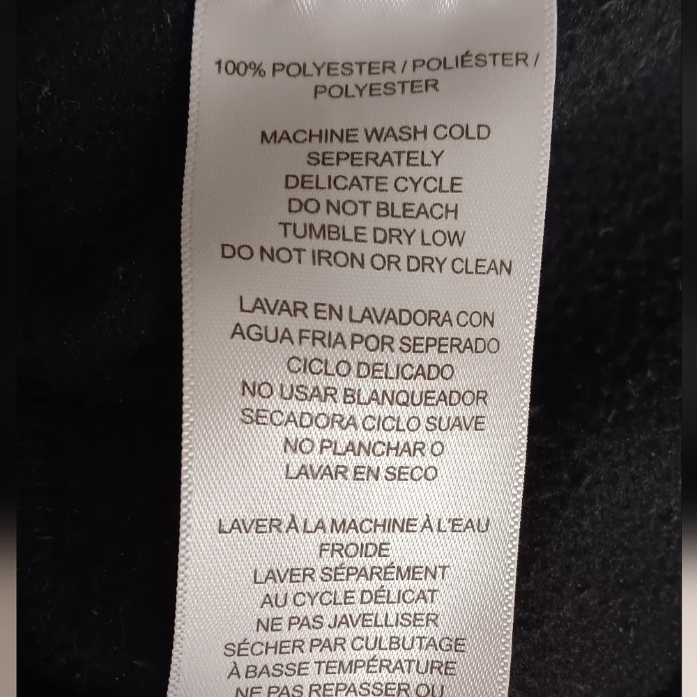 Calvin Klein Performance Black Fleece Zip Up Vest. Size S/P - Picture 6 of 6